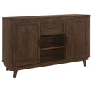 Mccall - 2 Door Server With 1 Drawer - Brown Oak by HouseOfZazla