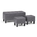 Dover - 3 Piece Storage Ottoman Contemporary Design by Unique Piece Furniture