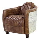 Brancaster - Chair - Retro Brown Top Grain Leather & Aluminum