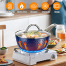 CasaFoyer 18cm Induction Saucepan with Lid - 1.5L Non-Stick Milk Pan