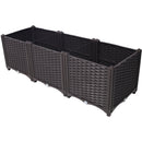Deep Raised Garden Bed Plastic Planter Boxes