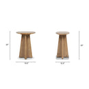 Clarence - Rectangular End Table - Antique Brown by HouseOfZazla