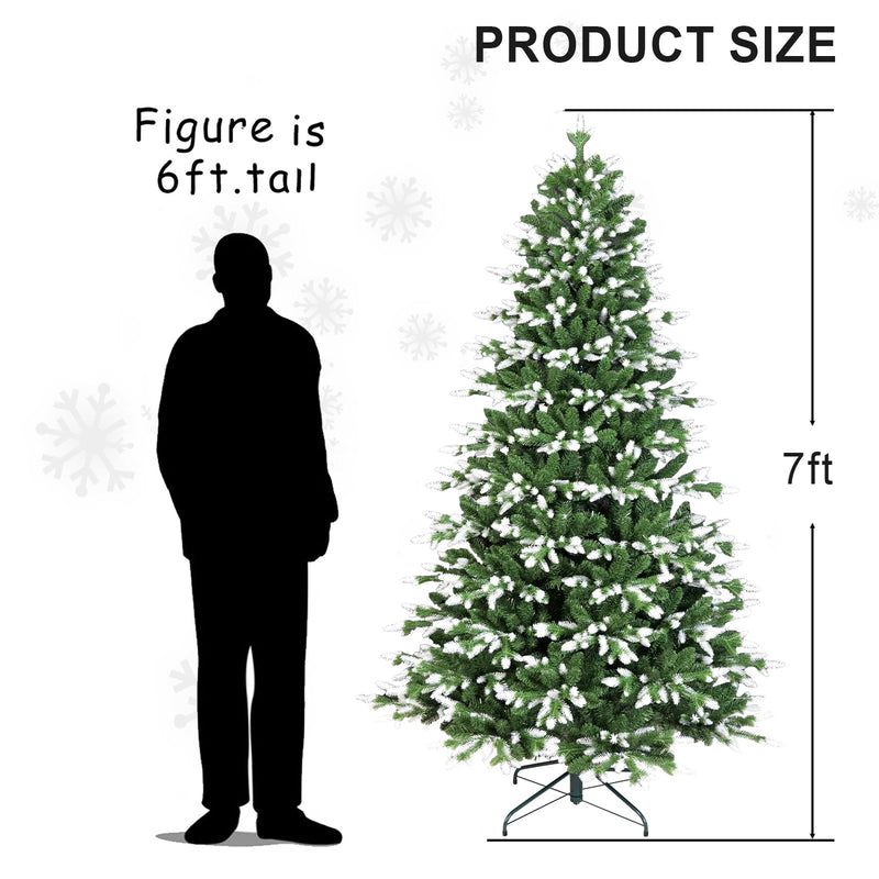 5FT Artificial Christmas Tree with White‑Tipped PE & PVC Mixed Tips, photo 5 of 7