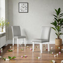 Upholstered Dining Chair With High Back Design (Set of 2) by HouseOfZazla