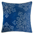 Blue Velvet Holiday Throw Pillow 20x20