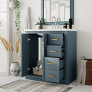 Bathroom Vanity With Sink, Storage Cabinet, Freestanding Set With 3 Drawers & Soft Closing Doors by Unique Piece Furniture