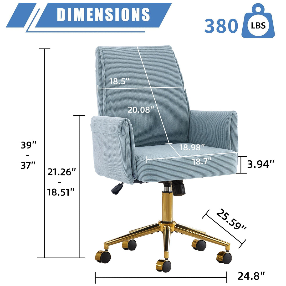 Ergonomic Mid Back Office Chair, photo 6 of 38