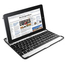 Wireless Keyboard with Aluminum Alloy Cover, Silver and Black Design