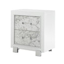 Skye - Marble Nightstand - White by HouseOfZazla