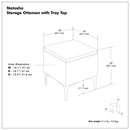 Natasha - Multifunctional Storage Ottoman With Tray by Unique Piece Furniture