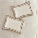 7 Piece Comforter Set Taupe/Brown King