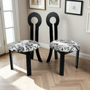 Key Design, Dining Chairs (Set of 2) - White / Black by HouseOfZazla