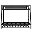 Twin Over Full Metal Bunk Bed with Twin Size Trundle