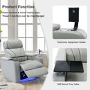Power Motion Recliner Electric Power Recliner With USB Charging Port, Hidden Arm Storage, Convenient Cup Holder And tooth Speaker by Unique Piece Furniture