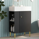 Bathroom Vanity, Combo Cabinet, Bathroom Storage Cabinet, Single Ceramic Sink by HouseOfZazla