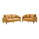 Modern Upholstered 2 Piece Sofa Set With 3 Seater And 2 Seater by HouseOfZazla