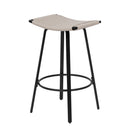 Counter Height Bar Stools Backless Handwoven Kitchen Dining Chairs With Round Footrest (Set of 2) Weaving Pub Stoo - Creamy White by HouseOfZazla