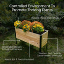 18" x 72" Raised Garden Bed - 30" TALL / Select Grade by Cedar Planters