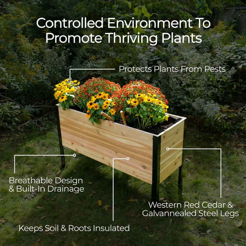 18" x 24" Planter Box - 24" TALL / Select Grade, photo 5 of 10