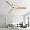 Low Profile Ceiling Fan DC, 3 Blade, Noiseless Reversible Motor, Remote Control by Unique Piece Furniture
