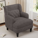 Upholstered Accent Chair Tufted Armchair For Living Room And Bedroom by Unique Piece Furniture