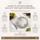 Grape Plate with Server by Arthur Court Designs