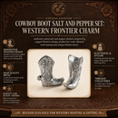 Cowboy Boot Salt and Pepper Set by Arthur Court Designs