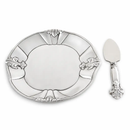 Fleur-De-Lis Plate with Server by Arthur Court Designs