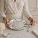 Fleur-De-Lis Plate with Server by Arthur Court Designs