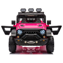 24V Ride On Large PickUp Truck car for Kids,ride On 4WD Toys with Remote Control,Parents Can Assist in Driving,Bluetooth music version,Pickup truck design with spacious storage in the rear.