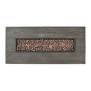 Transitional Rectangular Outdoor Propane Fire Pit With 50,000 BTU by HouseOfZazla