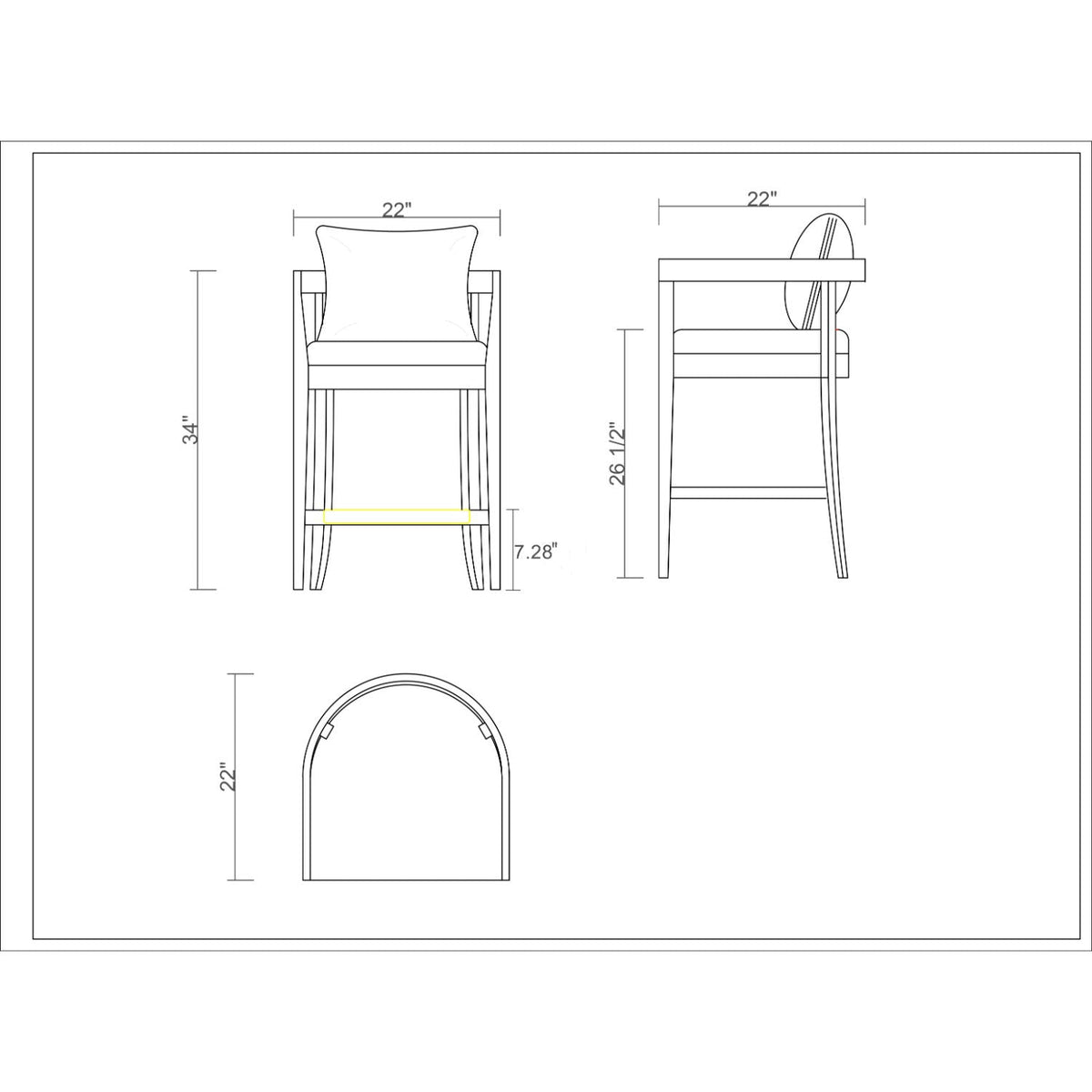 Ritz - Counter Stool, photo 6 of 27