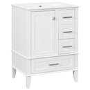 Bathroom Vanity, Modern Bathroom Cabinet With Sink Combo Set, Bathroom Storage Cabinet With A Soft Closing Door And 3 Drawers, Solid Wood Frame by HouseOfZazla