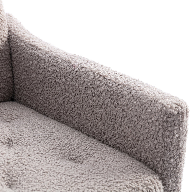 Accent Chair, leisure single sofa with Rose Golden feet