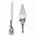 Magnolia Cake Knife and Pie Server by Arthur Court Designs
