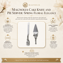 Magnolia Cake Knife and Pie Server by Arthur Court Designs