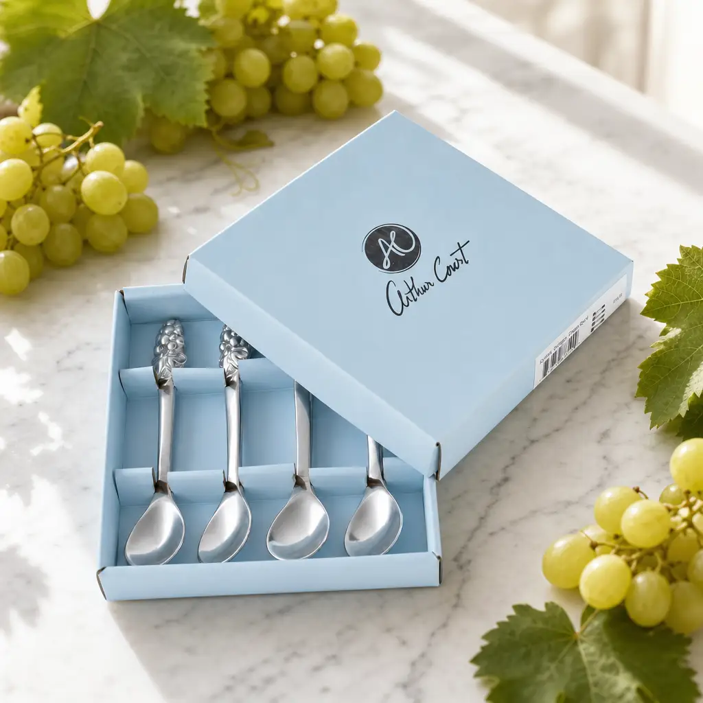 Grape Set/4 Spoons, photo 3 of 10