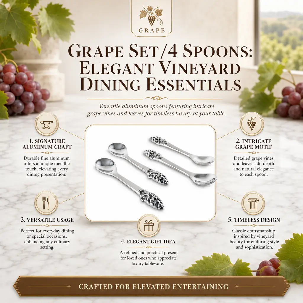 Grape Set/4 Spoons, photo 10 of 10