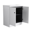 Contemporary Freestanding Bathroom Vanity With Resin Sink & Soft-Close Cabinet Doors by HouseOfZazla