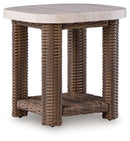 Dolan Creek - Square End Table - Beige / Brown by Unique Piece Furniture
