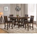 Ferrara - 5 Piece Counter Height Dining Set With Chairs - Walnut by HouseOfZazla