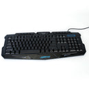 114-Key Wired Gaming Keyboard Mouse Set 3-Color Backlit Gaming Keyboard w/ RGB Colorful 1000 DPI Gaming Mouse