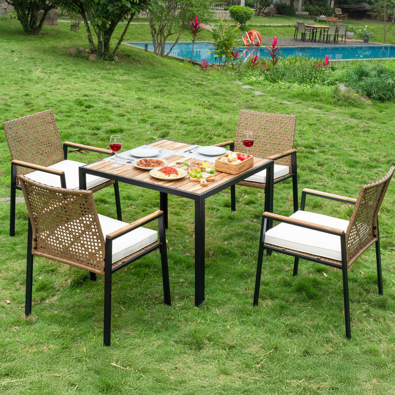 All Weather 5-Piece Patio Dining Table Set, photo 9 of 10