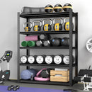 Shelves With 5 Removable Dividers, Durable For Garage - Black by HouseOfZazla