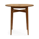 Outdoor Acacia Wood Bar Table With Slat Top