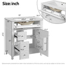 Bathroom Vanity Cabinet With Sink, Soft Close Doors With Door Organizer by Unique Piece Furniture