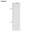 Tall Bathroom Storage Cabinet With Glass Doors, Free-Standing, Two Drawers, And Adjustable Shelves, Board, Painted Perfect For Displaying Your Favorite Items by HouseOfZazla