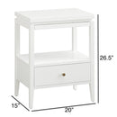 Olana -1 Drawer Nightstand With Floating Top Design by HouseOfZazla
