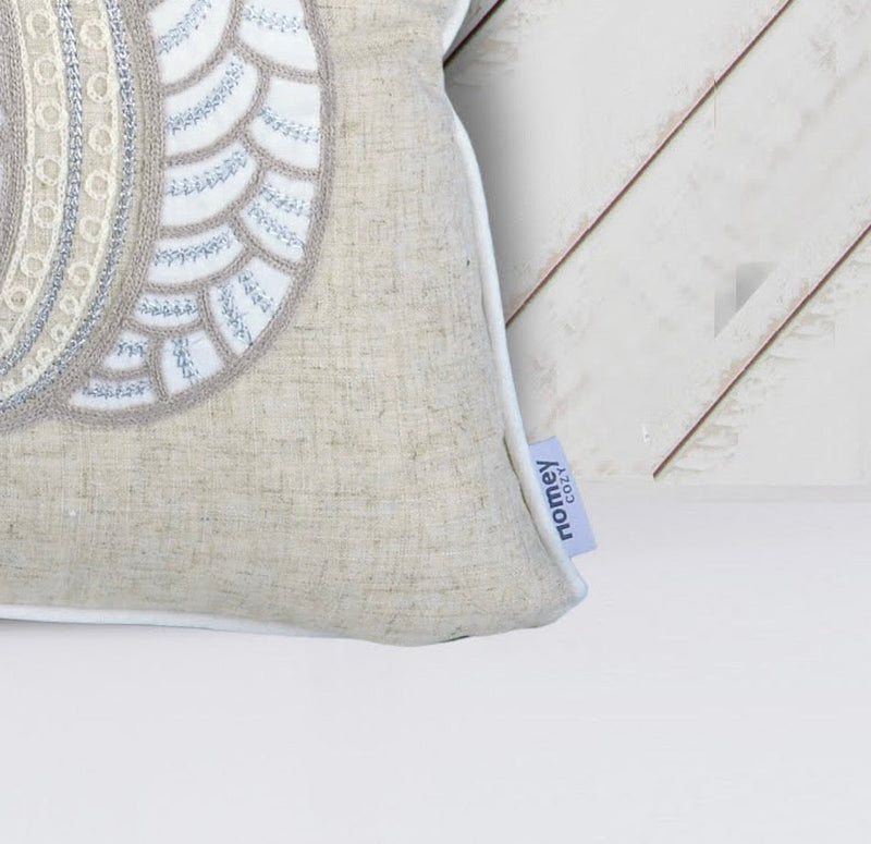 Lace Embroidered Pumpkin Throw Pillow – Set of 2, photo 2 of 5