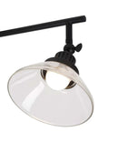 Catalina 23"W 3-Light LED Track Bar Light Fixture, Matte Black with Clear Glass Shades by LampsUSA